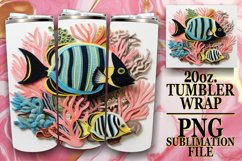 Sublimation Serenity: Aquarium Tumbler Bliss Product Image 1
