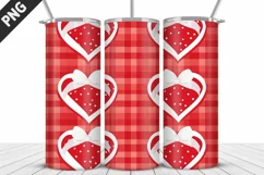 Lovely Hearts Tumbler Design | Valentine's Day Tumbler Wrap Product Image 2