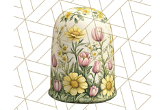 Floral Sewing Clipart PNG Vintage Sewing Elements Needlework Product Image 2