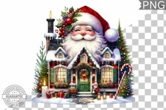 Christmas Santa Sublimation - Clipart PNG Design Product Image 1