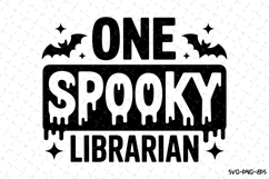 One Spooky Librarian Svg | Halloween Svg | Svg Cut Files Product Image 1