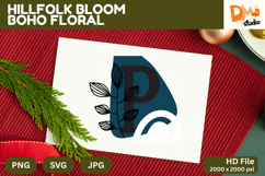 Hillfolk Bloom Boho Floral Monogram Product Image 1
