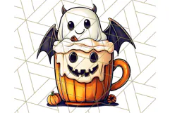 Monster Café Halloween PNG Clipart, Coffee Holiday Clip Art Product Image 2
