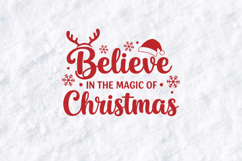 Believe in the Magic of Christmas SVG - Reindeer Antler Product Image 3