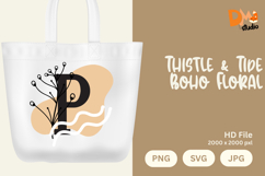 Thistle &amp; Tide Boho Floral Monogram Product Image 1