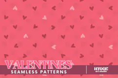 St Valentine's Day Hearts Cupid Love Seamless Pattern PNG Product Image 1