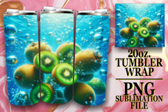 Sweet memories 20oz tumbler wrap, 3D Fruits Product Image 1