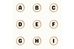 Gold Bead Alphabet PNG, Round Letter Beads Clipart, Gold Product Image 3