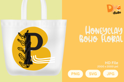Honeyclay Boho Floral Monogram Product Image 1