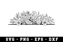 Wildflowers Svg Design | Svg Files for Cricut Product Image 1
