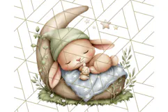 Woodland Nursery Baby Animals Clipart, Cute Animals Png Product Image 2