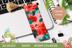 Cute Flowers Bookmark Printable, Nature Bookmark Design Product Image 1