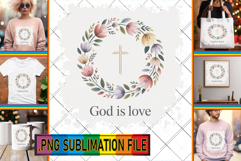 Elegant TSHIRT PNG Art, Christian Quotes Product Image 1