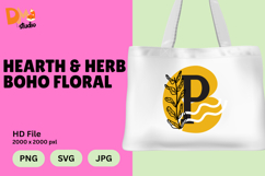 Hearth &amp; Herb Boho Floral Monogram Product Image 1