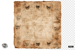 Halloween Goth Old Paper Clipart Product Image 1