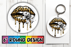 Joyful Circle Ornaments PNG Magic, Dripping Lips Product Image 1