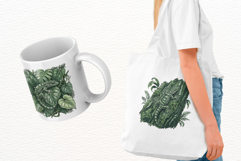 Summer Reptiles Garden Clipart Product Image 3