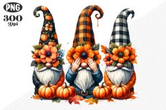 Halloween Gnomes Sublimation - Clipart PNG Design Product Image 1