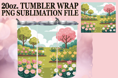 Cozy Escapes 20oz tumbler wrap, Spring Product Image 1