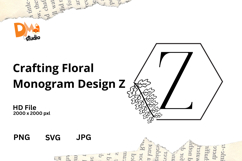 Crafting Floral Monogram Design Product Image 1