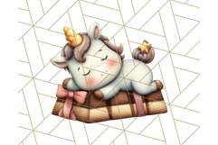 Cute Dessert Unicorn PNG Clipart with Cupcakes &amp; Candies Product Image 2