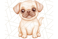 Pug Clipart PNG, Cute Dog Art, Funny Puppy Illustration Png Product Image 2