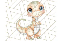 Cute Cartoon Dinosaur Clipart PNG, Prehistoric Animals PNG Product Image 2