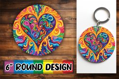 Charming Heart Pattern SublimatioWhimsical Heart Pattern Art Product Image 1