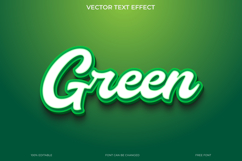 Green Text Effect 3D Vector EPS Editable File Product Image 1