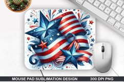 Mouse Pad Sublimation, 4th Of July Mouse Pad PNG Design Product Image 1