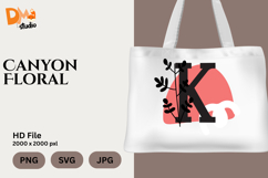 Canyon Floral Monogram Product Image 1