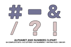 4th July Alphabet png clipart, independence letters doodle Product Image 6