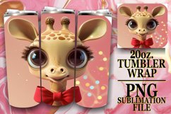 Winter 3D Christmas Tumbler Wrap Design 20oz Product Image 1