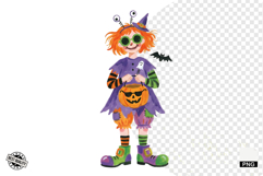 Halloween Girls Clipart Product Image 1