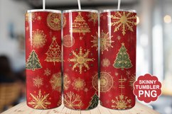 Christmas Red Tumbler | Christmas Tumbler Wrap Product Image 1