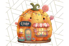 Halloween Candy Shop Clipart PNG, Trick or Treat Clip Art Product Image 2