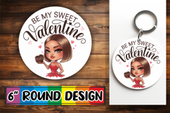 Bright Ornaments Circle Sublimation, Love Woman Product Image 1