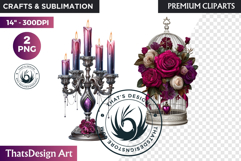 Dreamy Love Assets Vintage Valentine Graphics PNG clipart Product Image 1