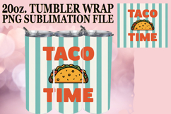 Vibrant Skies 20oz tumbler wrap, Retro Food Product Image 1