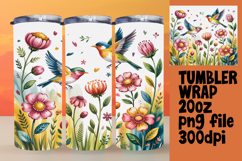 Sublimation Ready 20oz Tumbler , Birds Product Image 1