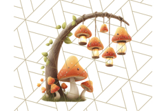 Whimsical Woodland Animal Village PNG Clipart Fantasy Forest Product Image 2