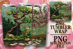 Luminous Stained Glass Tumbler Sublimation Product Image 1