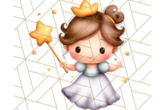 Princess Clipart PNG, Cute Royal Girl Clip Art Product Image 2