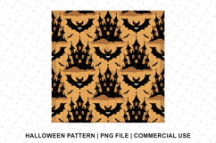 Halloween House Pattern Png | Sublimation | Digital Paper Product Image 1
