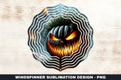 Halloween Pumpkin Wind Spinner Sublimation Design Product Image 1