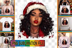 Whimsical TSHIRT Art Ideas PNG, Xmas Girl Product Image 1
