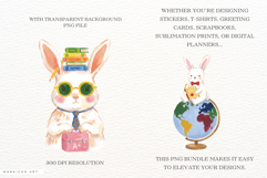 Back To School Bunny Clipart Product Image 2
