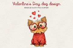 Valentine’s Day Cute Dog Clipart | Love Puppy PNG Product Image 25