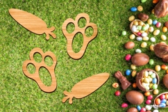 Easter Egg Hunt Signs Laser Cut | Glowforge | SVG Product Image 1