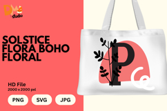 Solstice Flora Boho Floral Monogram Product Image 1